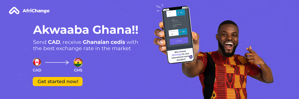Send CAD and receive Ghanaian cedis at the best exchange rates