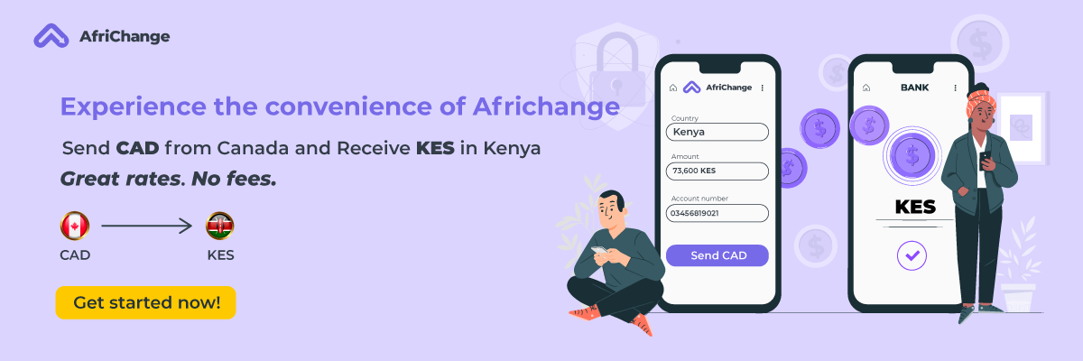 Send CAD, receive Kenyan shillings with Africhange 