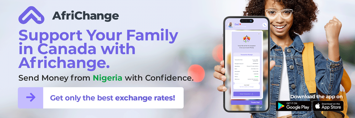 Send money from Nigeria to Canada to support your family