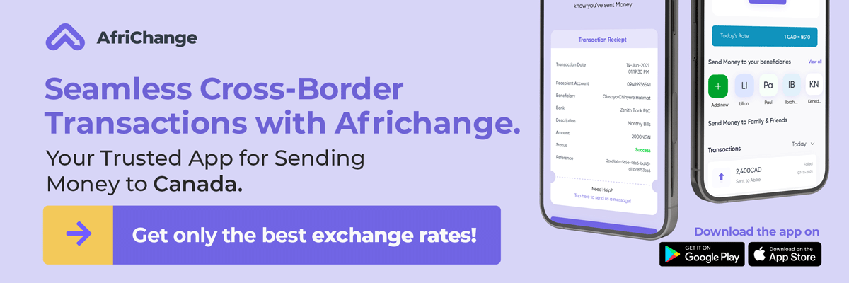 Make seamless cross border transactions in Canada and Nigeria with Africhange