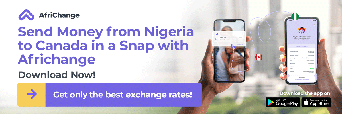 Send money from Nigeria to Canada in a snap with Africhange