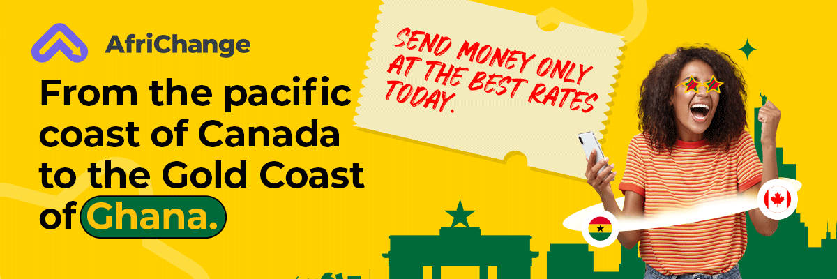 Send money at the best rates from Canada to Ghana with Africhange