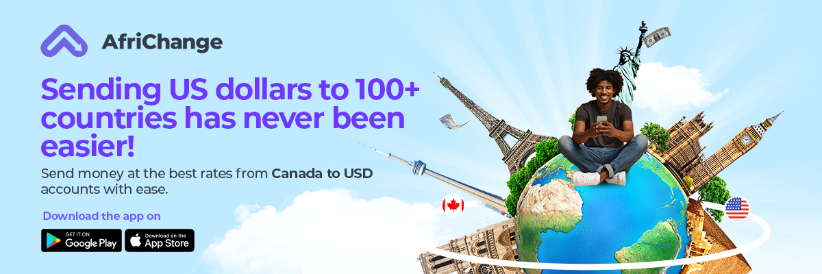 Enjoy USD transfers from Canada to over 100 countries at mouth-watering rates