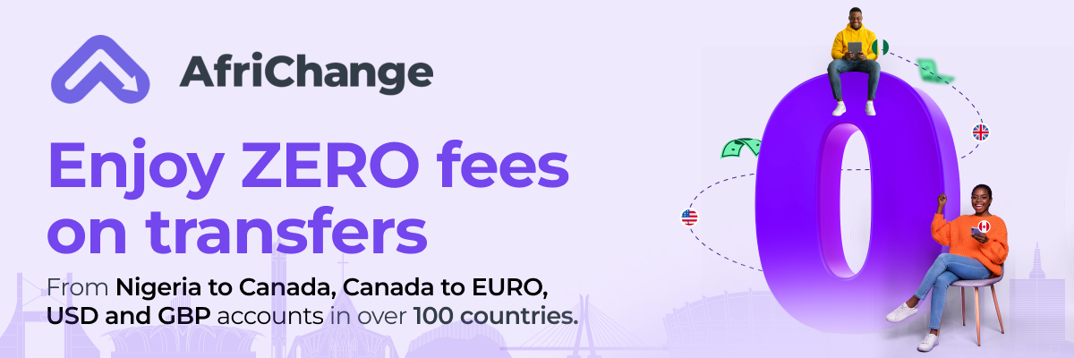 Enjoy zero fee money transfers in Canada, Nigeria, Australia and the UK