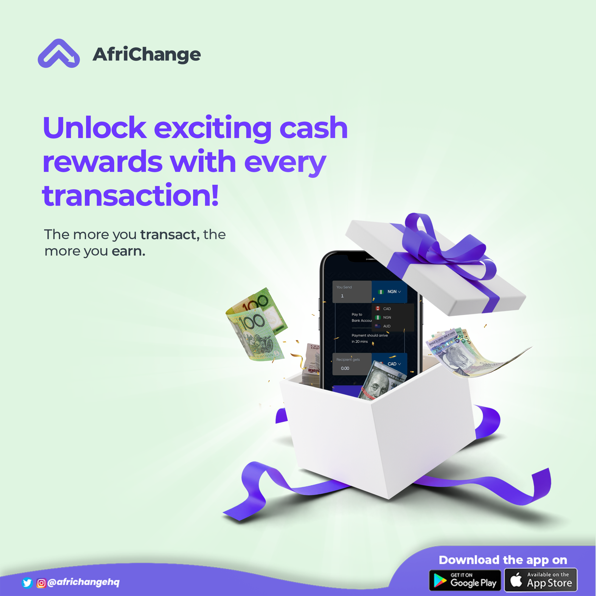 Earn Loyalty points with Africhange.